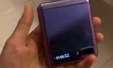 Samsung Galaxy Z Flip vaza em vídeo