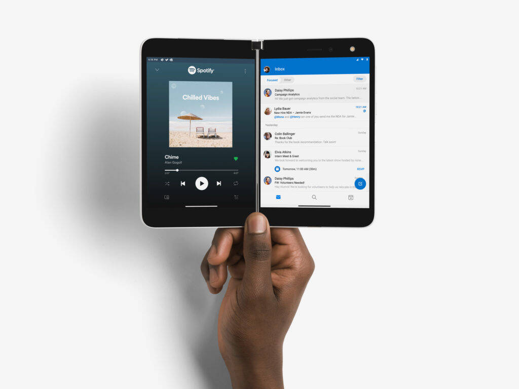 Microsoft revela o celular de tela dupla Surface Duo