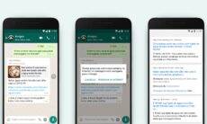 Contra fake news, WhatsApp vai permitir pesquisa de conteúdo compartilhado no Google