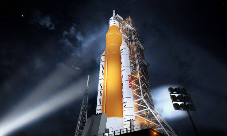 Nasa encerra teste inicial de foguete que será usado em viagem à Lua