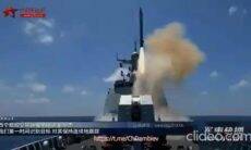 Vídeo mostra míssil supersônico chinês atingindo navio . Foto: reprodução Twitter