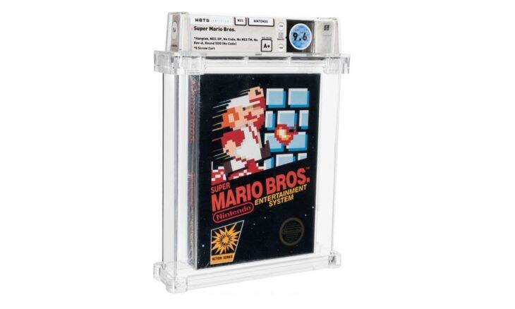 Jogo Super Mario Bros de 1986 bate recorde em leilão nos EUA