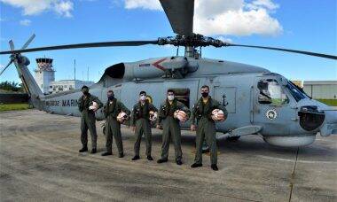Helicóptero SH-16 Seahawk atinge marca de 8 mil horas de voo na Marinha