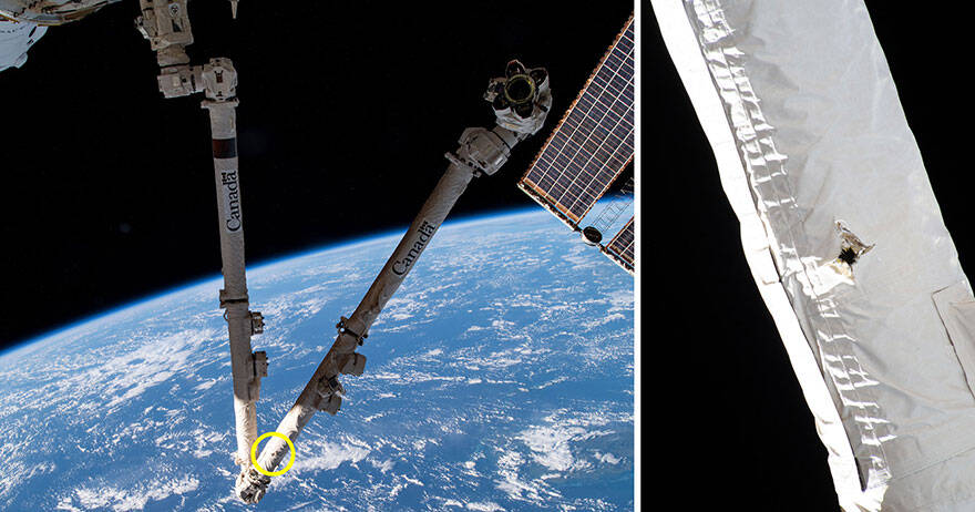 Lixo espacial provoca dano na Estação Espacial Internacional