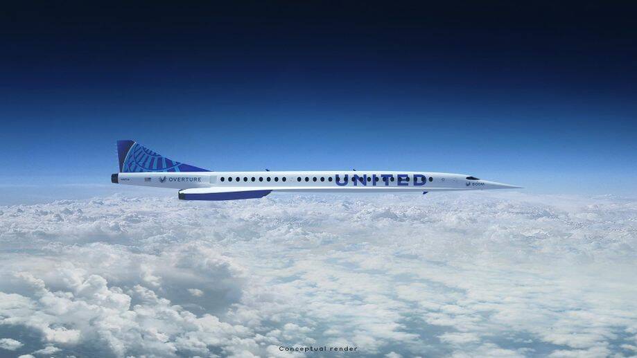 United Airlines planeja vôos supersônicos a partir de 2029
