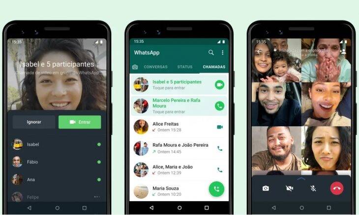 WhatsApp permite entrar em chamadas de grupo a qualquer momento