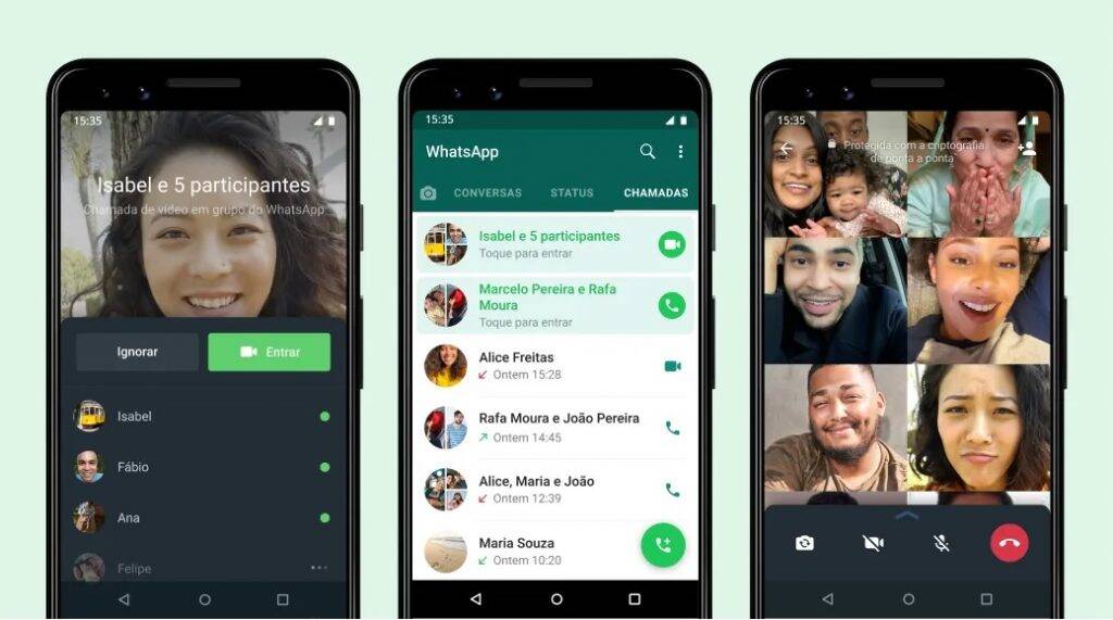 WhatsApp permite entrar em chamadas de grupo a qualquer momento