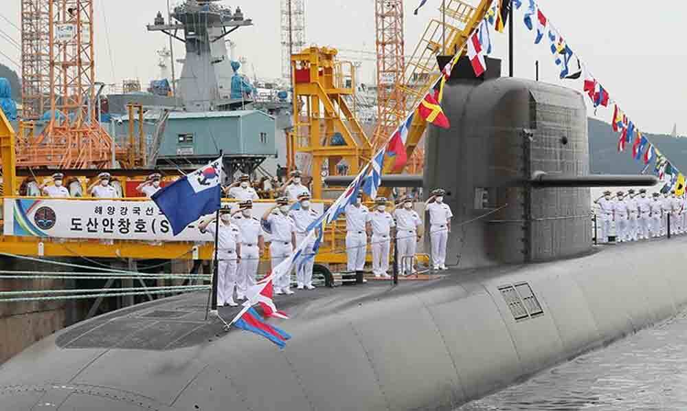 Coreia do Sul recebe submarino capaz de lançar mísseis balísticos. Foto: Divulgação/Diário de Defesa da Coreia