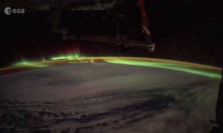 Vídeo: astronauta da ISS mostra uma aurora austral vista do espaço