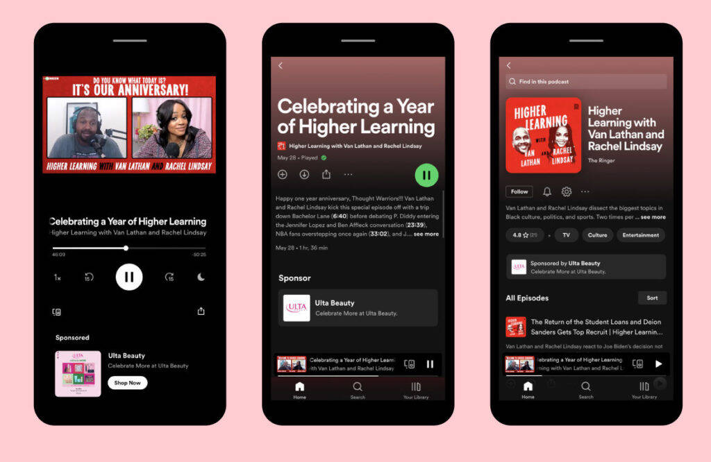 Spotify irá introduzir cards de anúncios em podcasts