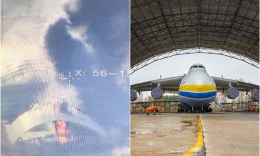 Foto indica destruição do Antonov An-225 Mriya, o maior avião do mundo