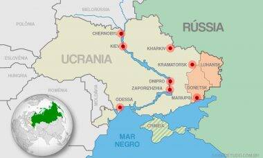 Confira o mapa das cidades ucranianas atacadas pela Rússia