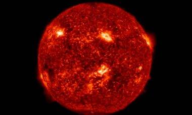 Erupções do Sol atingirão a Terra hoje e vão causar tempestades geomagnéticas. Foto: Reprodução Twitter