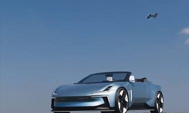 Carro-conceito da Polestar lança um drone para fazer imagens aéreas radicais