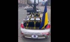 Ucraniano instala metralhadora em BMW Série 6