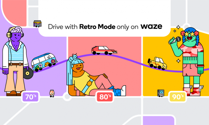 Waze lança modo retro para dirigir nas décadas de 70, 80 e 90