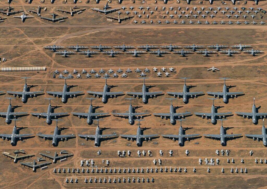 Fotógrafo faz registro impressionante de cemitério de aviões