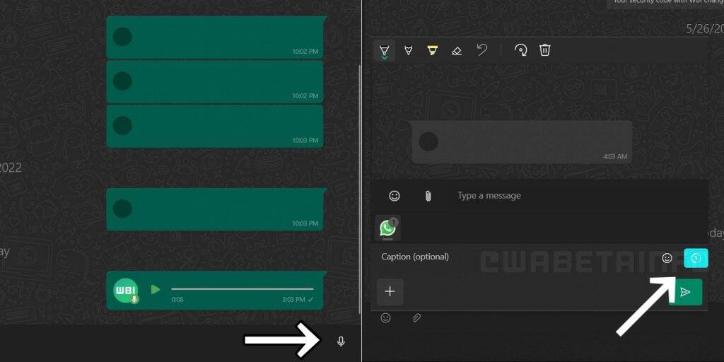 WhatsApp testa imagem e áudio de visualização única