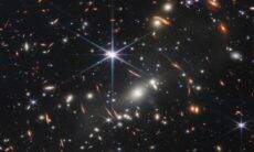 Uma imagem de Deep Field - a foto infravermelha mais profunda do universo já tirada!