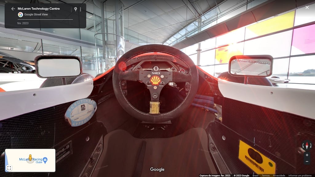 Fórmula 1: Entre no cockpit dos carros da McLaren pelo Street View
